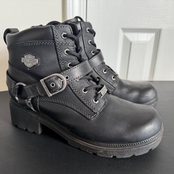 Harley-Davidson Women's Tegan Lace up Boot - Size 9 - Picture 1 of 9